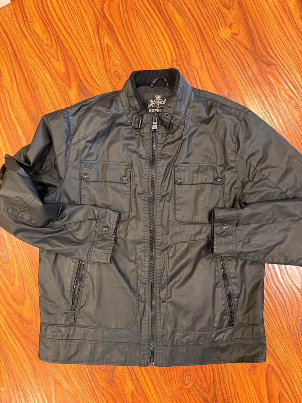 Express Men’s Black Lightweight Shirt Jacket